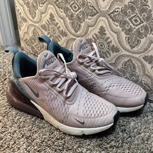 Nike Pink and Teal Air Max 270 Sneakers